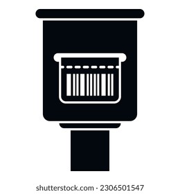 Parking ticket icon simple vector. Car garage. Gate zone