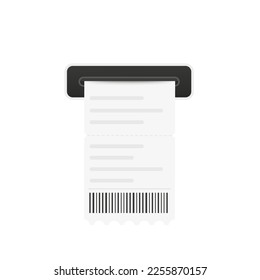 Parking ticket. Parking receipt template Paper receipt from ticket machine slot. Parking zone. Car parking tickets. Payment station.  Great design for any purposes. Vector illustration