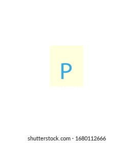 fondo blanco de la entrada de estacionamiento, vector de icono
