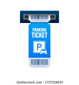 Parking tickets, great design for any purposes. Parking zone. Vector stock illustration.