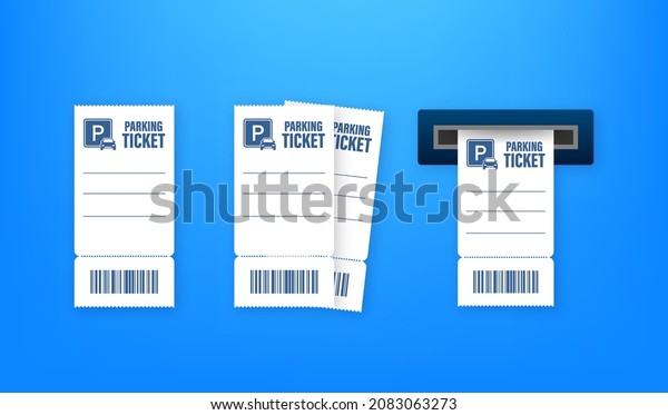 Parking tickets, great design for any\
purposes. Parking zone. Vector stock\
illustration