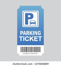 Parking tickets, parking zone, vector, icon.