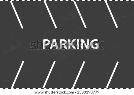 Parking top view asphalt background