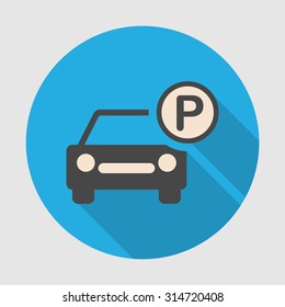 Parking transport icon