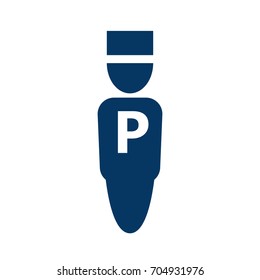 Parking valet icon. Clipart image isolated on white background
