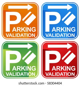 Parking Validation Ticket Sign