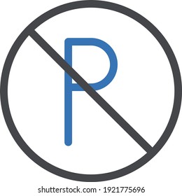 parking vector glyph colour icon