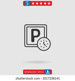 parking vector icon
