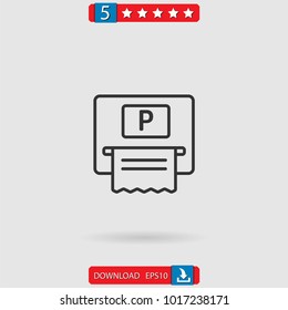 parking vector icon