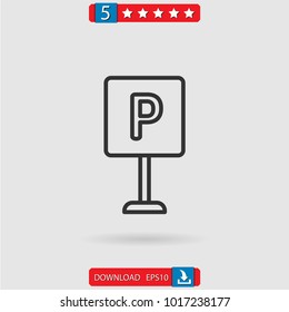 parking vector icon