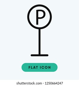 Parking vector icon