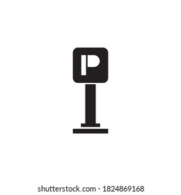 plantilla de diseño de iconos de vector de estacionamiento