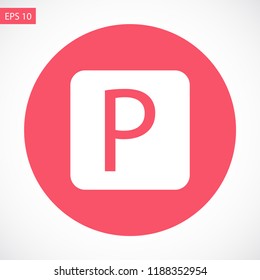 parking vector icon eps 10