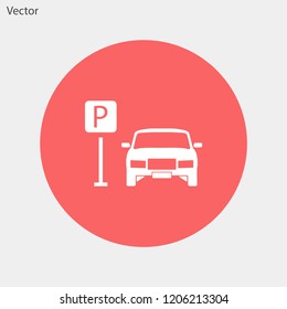 parking vector icon eps 10