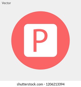 parking vector icon eps 10