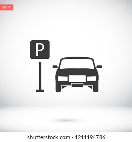 parking vector icon eps 10