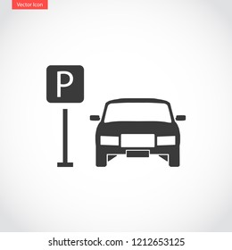 parking vector icon eps 10