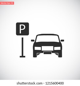 parking vector icon eps 10