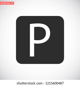 parking vector icon eps 10