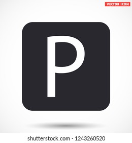 parking vector icon eps 10
