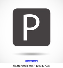 parking vector icon eps 10