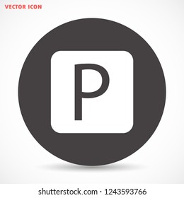parking vector icon eps 10