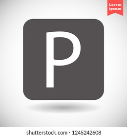 parking vector icon eps 10