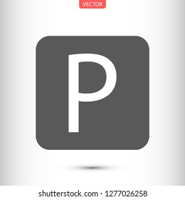 parking vector icon eps 10