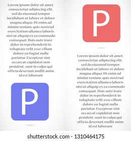 parking vector icon eps 10
