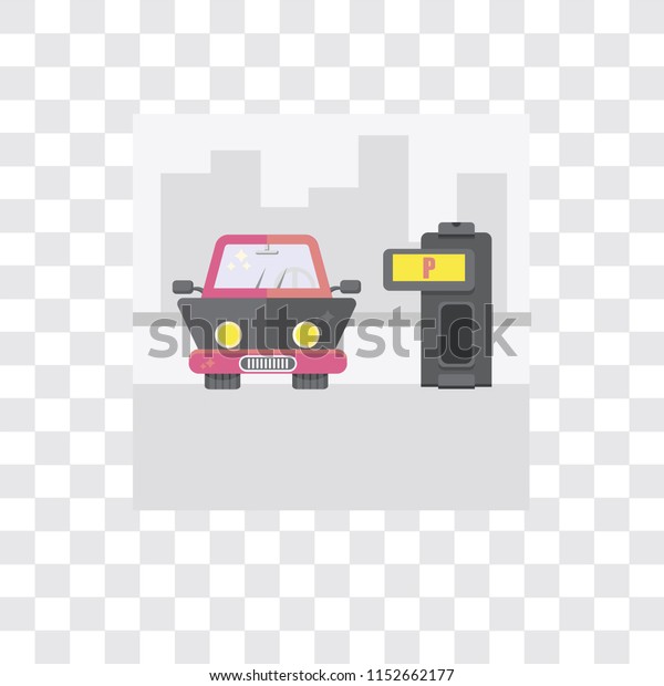 Parking vector icon isolated on transparent\
background, Parking logo\
concept