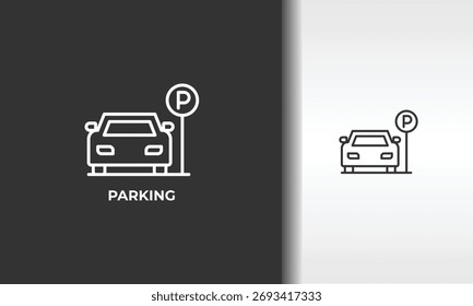Parking Vector, Icon Or Logo Sign Isolated Symbol Illustration