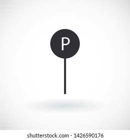 Parking Vector icon . Lorem Ipsum Illustration design