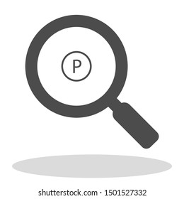 Parking Vector icon . Lorem Ipsum Illustration design