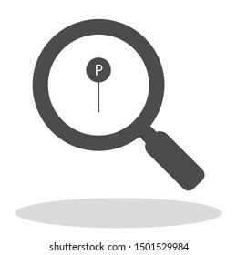 Parking Vector icon . Lorem Ipsum Illustration design