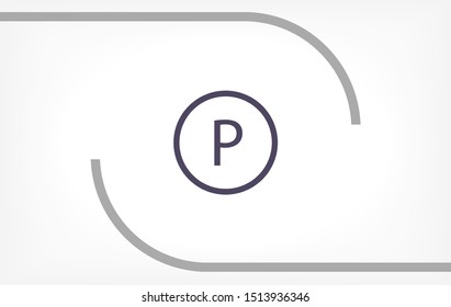 Parking Vector icon . Lorem Ipsum Illustration design