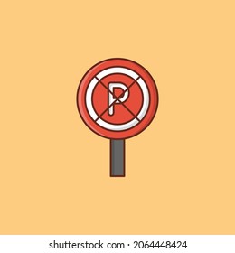 parking Vector illustration on a transparent background. Premium quality symbols. Vector Line Flat color  icon for concept and graphic design.