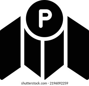 parking Vector illustration on a transparent background. Premium quality symmbols. Glyphs vector icons for concept and graphic design. 
