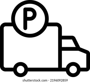 parking Vector illustration on a transparent background. Premium quality symmbols. Thin line vector icons for concept and graphic design. 

