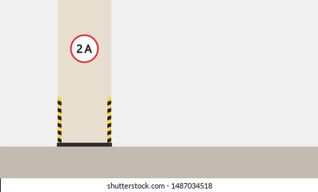Parking vector. wallpaper. free space for text. copy space. blank.