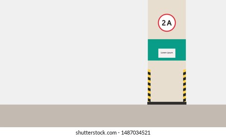 Parking vector. wallpaper. free space for text. copy space. blank.