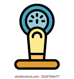 Icono de peso de estacionamiento. Icono de Vector de peso de estacionamiento de contorno para Diseño web aislado en color de fondo blanco plano