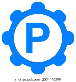 Estacionamento e roda em branco