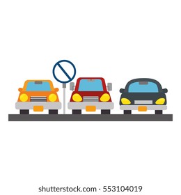 parking zone concept icon