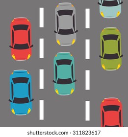 Parking zone design, vector illustration eps 10.