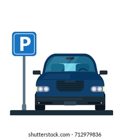 parking zone design. Vector illustration