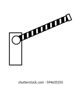 parking zone entrance barricade