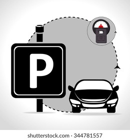 Parking zone graphic design, vector illustration eps10 Parking zone graphic design, vector illustration eps10