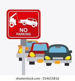Parking zone graphic, vector illustration eps 10