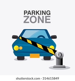 Parking zone graphic, vector illustration eps 10
