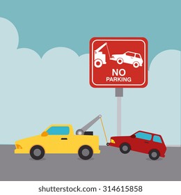 Parking zone graphic, vector illustration eps 10